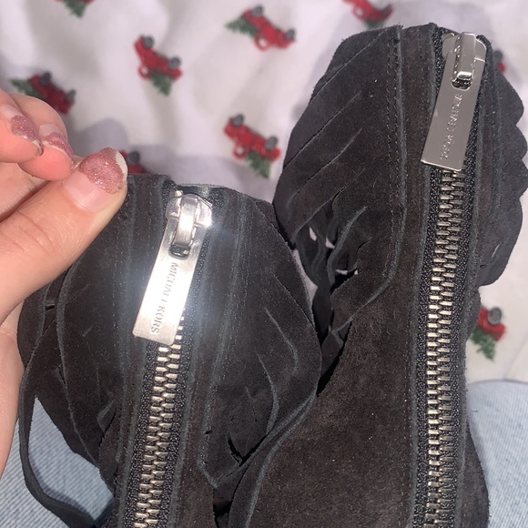 Michael Kors | Daphne Fringe Suede Heels - Picture 13 of 15